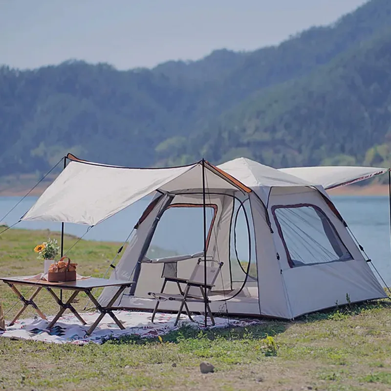 Outdoor tent canopy two-in-one automatic portable folding