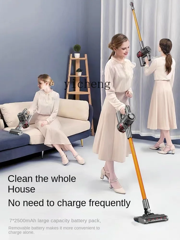 cc25 Vacuum Cleaner Household Handheld Large Suction Wireless Mop and Wipe Integrated Mites Instrument Wet and Dry Dual-Use view 5