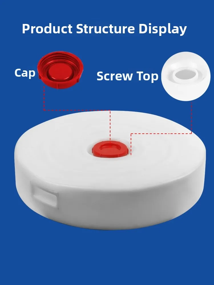 Thiened Food ade البلاستيك جولة الإطارات الاحتياطية عوامة المياه البلاستيكية المرجحة فطيرة وعاء الماء مانعة للتسرب الإطارات خزان المياه aped