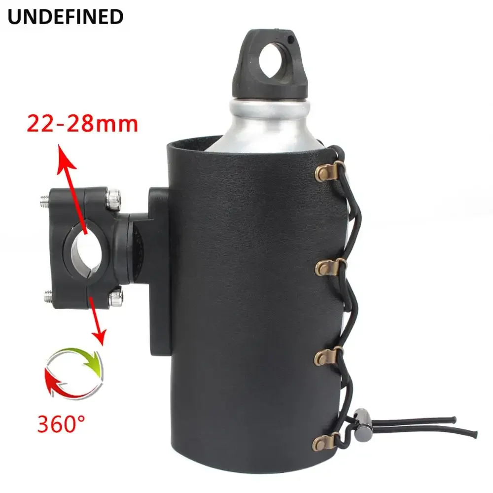 

Motorcycle Cup Holder Handlebar Drink Holders Water Bottle Coffee Stand PU Leather Outdoor Sports Cup Adapter Bicycle Universal