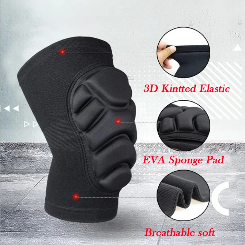 1 Pair Breathable MTB Knee Protector Anti-slip Basketball Knee Pads Mountain Bike Cycling Dancing Elbow Knee Brace Support