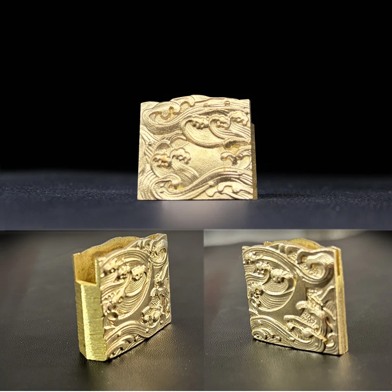 Metal Craft, Brass Habaki-Habaki Copper,Habaki for Katana Brass, Wakizashi, Habaki Sword, Samurai Sword,Habaki - view 4