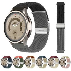 20mm 22mm Braided Solo Loop Strap For Samsung Watch 4/5/6/7 40mm 44mm/Active 2 Fabric Bracelet Wristband For Huawei Watch GT 2