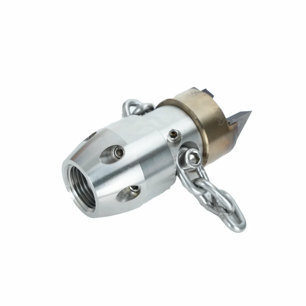 YS 0.5kg Sewer Jet Rotating Chain Root Cutter Durable Steel Head 300bar Rotating Chain Nozzles Wear-resistant Alloy bladen Head
