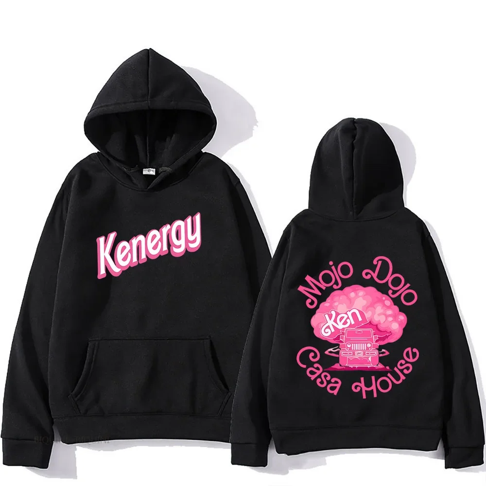 Hot Pink Barbenheimer Kenough Kenergy Hoodies Mojo Dojo Casa House Sweatshirt Long Sleeve Mens Cartoon Pullovers Male Autumn Top