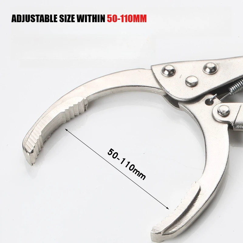 Chiave per filtro olio motore regolabile multifunzionale, strumento di smontaggio auto, chiave per filtro di serraggio, chiave per griglia olio