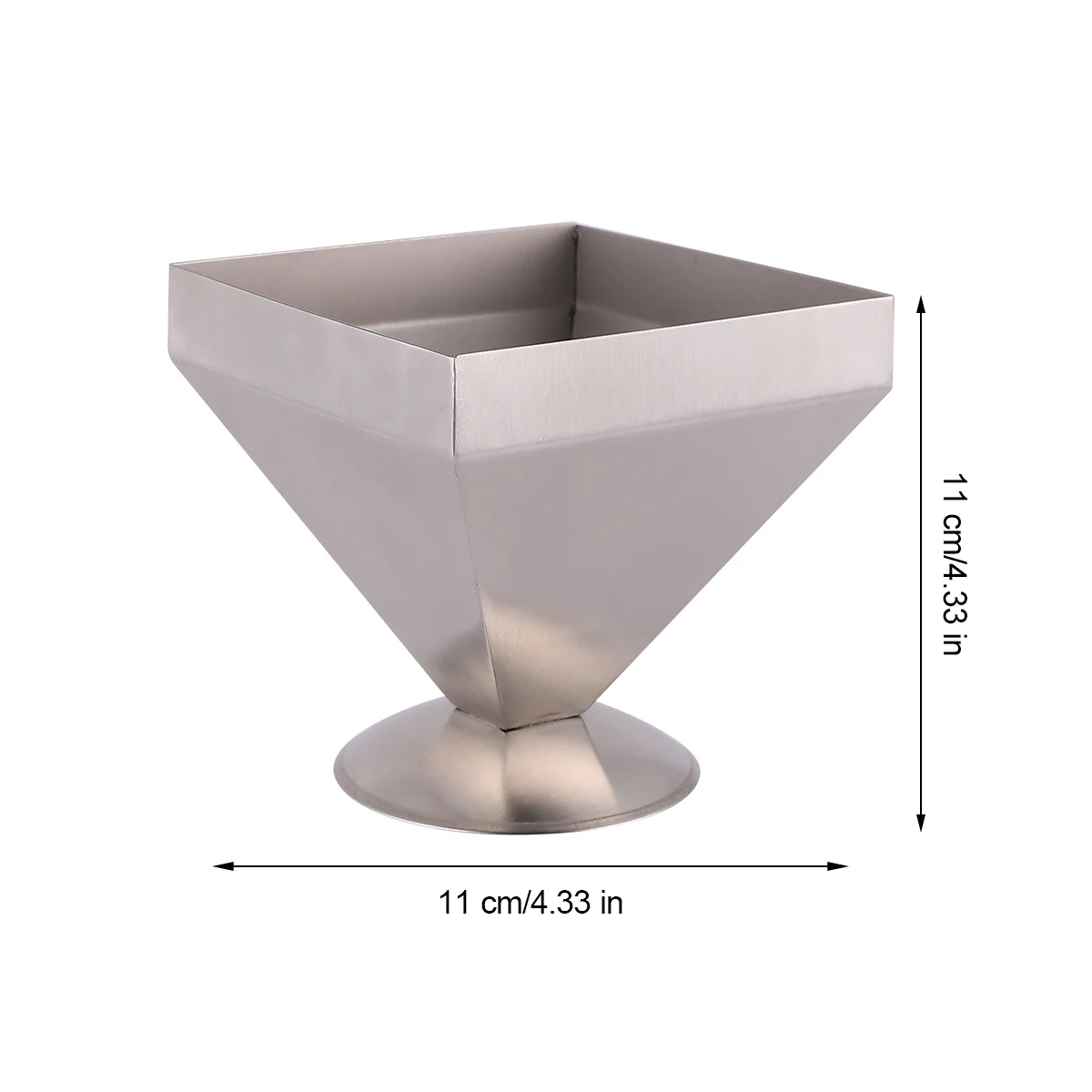 

Four Pyramidal Mold Non-Stick Baking Tools Stainless Steel Kitchen Gadget For Cake Cold Dish Household Tower Design Mould