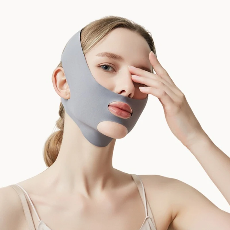 Sangle de massage amincissante pour le visage, sculptant le visage, bande de sommeil, ligne en V, joue, ruisseau, cou, ceinture, relaxation, lifting, masque, beauté, 1 pièce