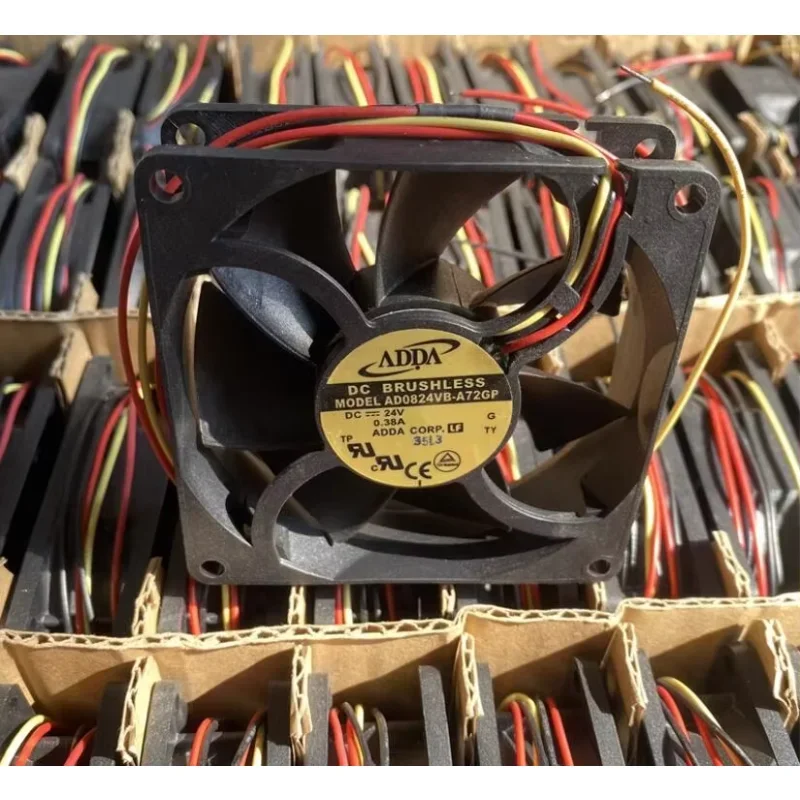 adda-ad0824vb-a72gp-dc-24v-038a-80x80x25mm-3線式サーバー冷却ファン
