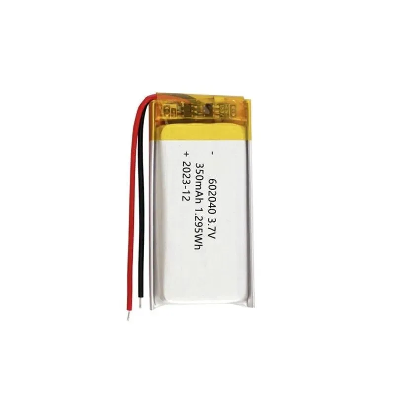 104pcs for 602040 Polymer Lithium Battery 3.7V 400mAh for Light Water Replenishment Instrument Recorder Rechargeable Li-ion Cell
