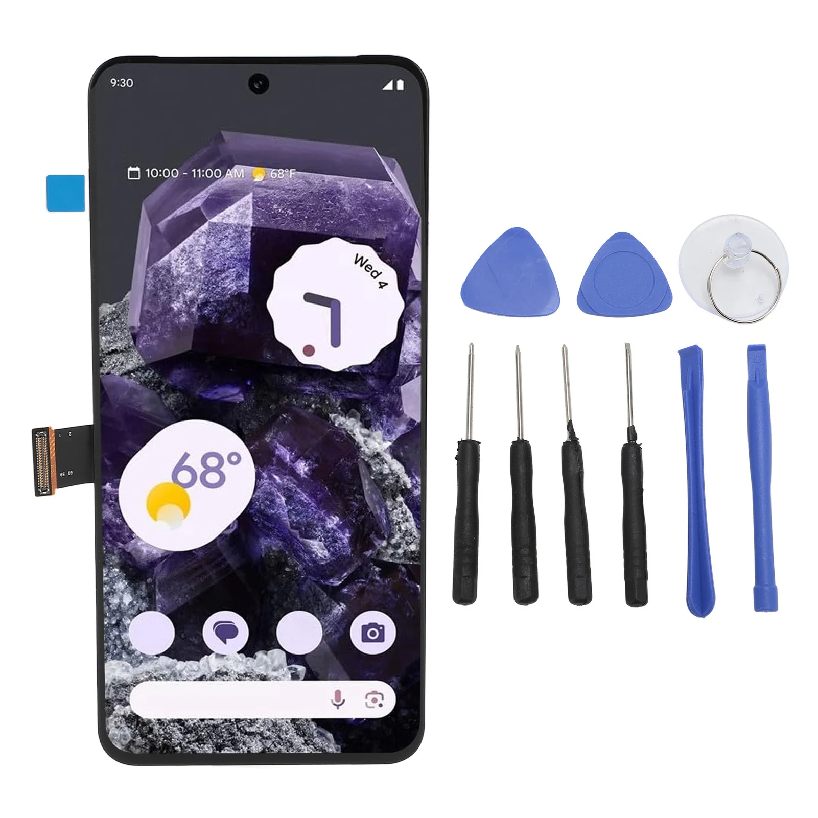 LCD Display Touch Digitizer Assembly Sensitive Easy To Install 1080x2400px Screen Replacement 6.2in for Pixel 8 5G GKWS6 G9BQD