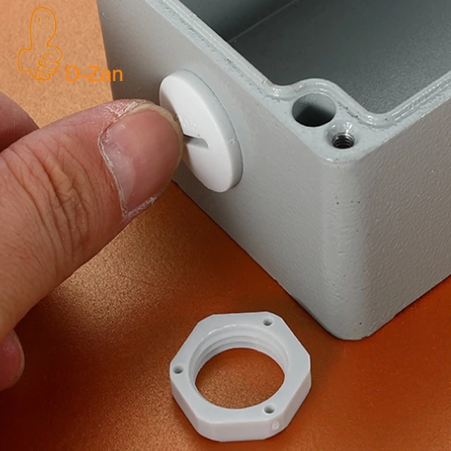 Metric Male Thread Plastic Sealing Ring Round End Cap Screw Plug Pipe Fitting M12 M16 M20 Nylon Cable Gland Blind Nut Screw Plug