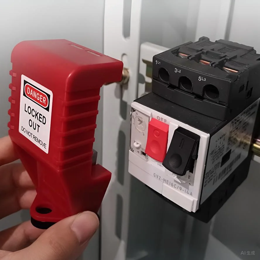 MCB Lockout Device Impact Tight Bite Motor  Circuit Breaker Lockout Motor Protection lock on and off for MCB