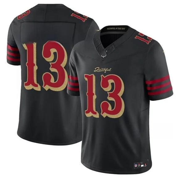 49ers زي كرة القدم الأمريكية 13 #   بوردي 97 #   BOSA 2025 جيرسي جديد مخيط من ألياف البوليستر للجري واللياقة البدنية والرياضات المتطرفة