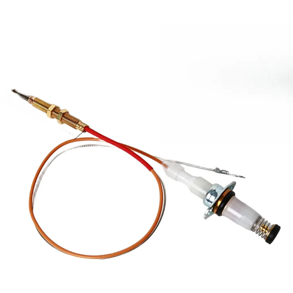 Gas Stove Thermocouple Sensor Probe with Copper Sleeve and Solenoid Valve for Reliable Ignition and Flame Safety