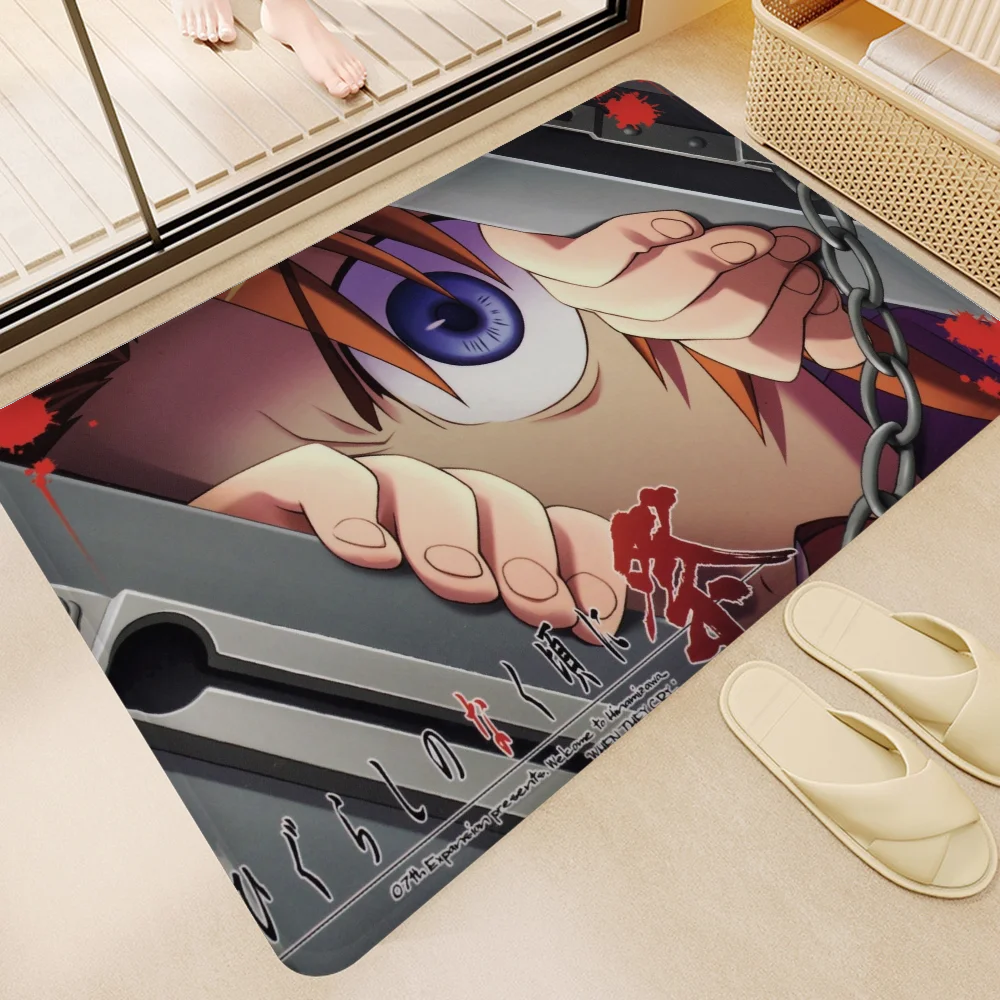 Higurashi No Naku Koro Ni Room Mats Retro Multiple Choice Living Room Kitchen Rug Non-Slip Welcome Rug