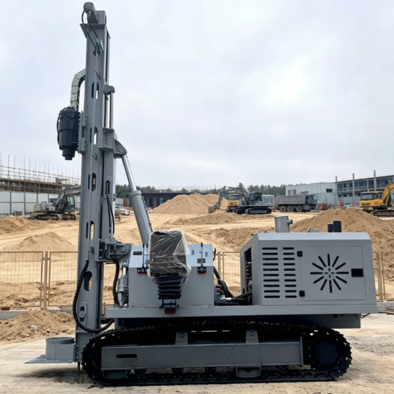 Customized Bore Pile Machine Solar Photovoltaic Pile Driver with Engine Core 2025 Ground Screw Pile Driver