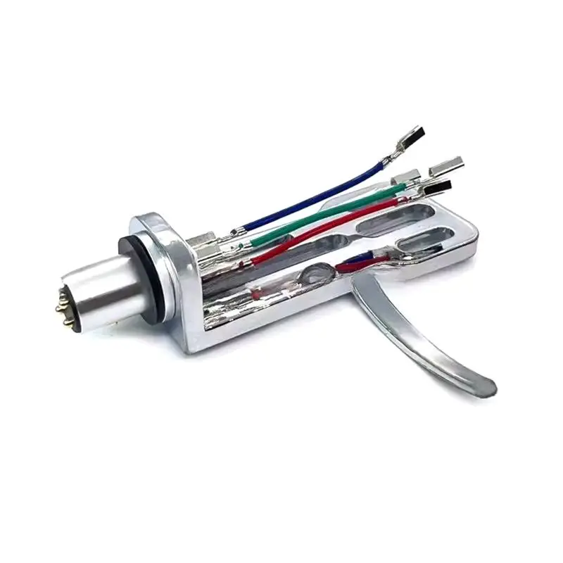 HOES-Copper Wire Pickup Record Player Phonograph LP Vinyl Needle-Bracket Universal Accessories AT3600L Silver