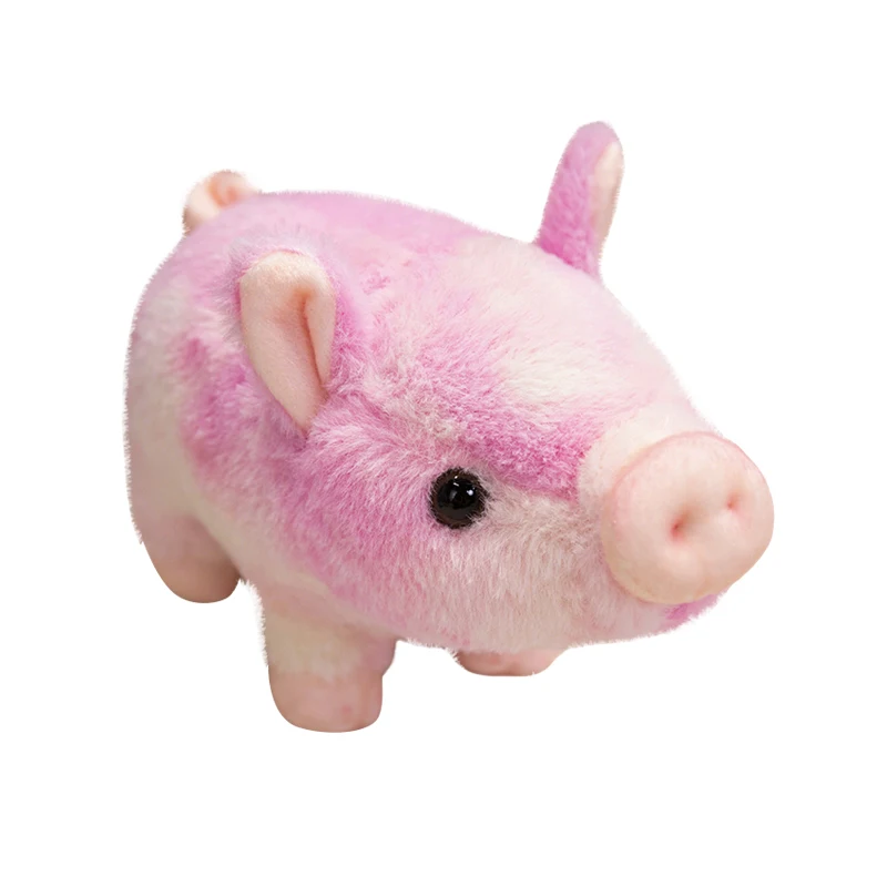 Lifelike Cute 6 Colors Cartoon Pig Plush Toy Stuffed Soft Animal Pig Doll for Birthday Gift Toy Kawaii Gift for Girls