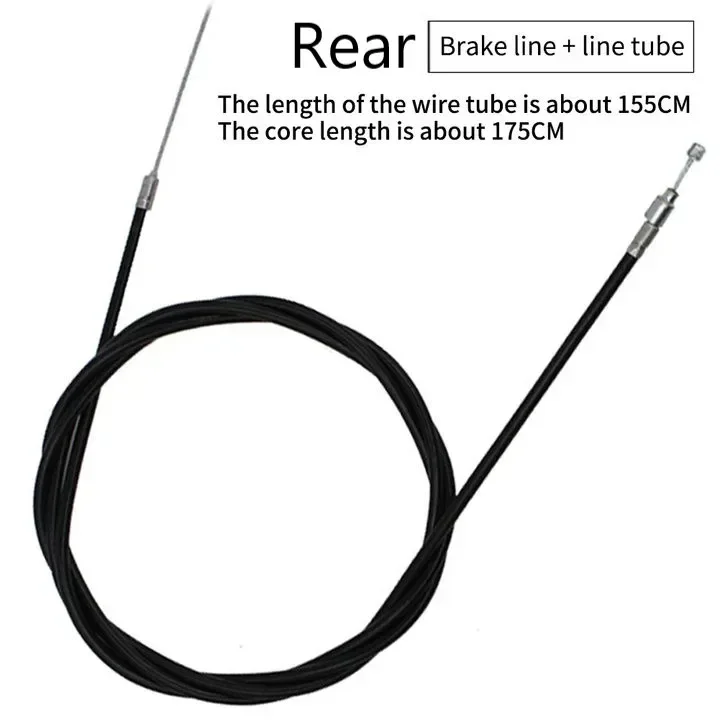 Bicycle Brake Cable Front And Rear Brake Stainless Steel Brake Cable For Bicycle Accessories Brake Cable Wire 75cm/175cm