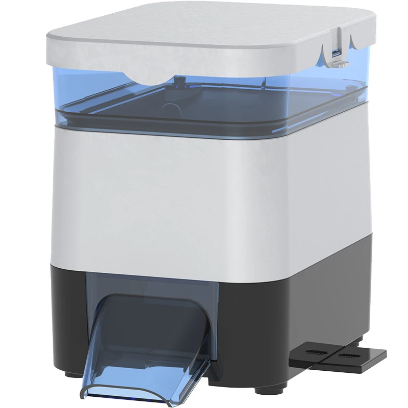 Automatic WiFi Fish Feeder With Remote Control Battery-Powered Plastic Design Small Timing LCD Display