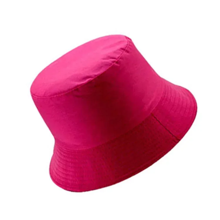 

Solid Olor Bucket Hat Soft Comfortable Street Leisure Fisherman's Hat Woman Multi-color Double-sided Outdoor Sunshade Basin Hat