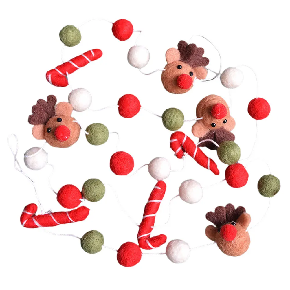 

1 Elk Shaped Felt Pendant Xmas Tree Ornament Holiday Wall Decor Premium Craftsmanship Christmas Hanging Decoration for Indoor