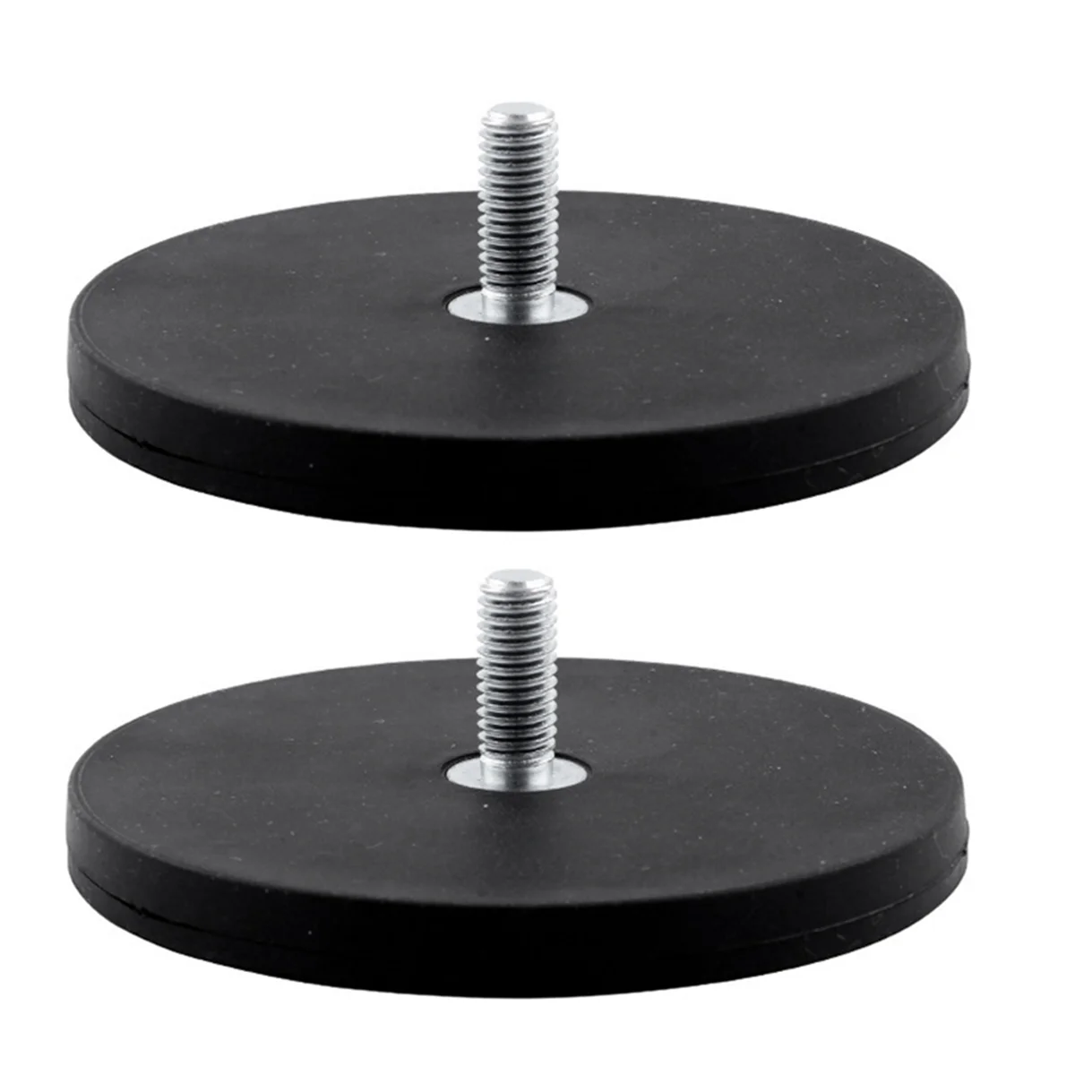 2Pcs Strong Magnetic Magnet Round Coated Base M5 Mount for SLR Camera Car Roof LED Light Bar Holder 88mm