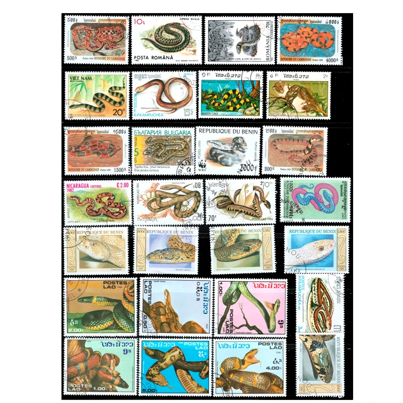 Topic Reptiles All Different Unused Postage Stamps With  Post Mark In Good Condition For Collection