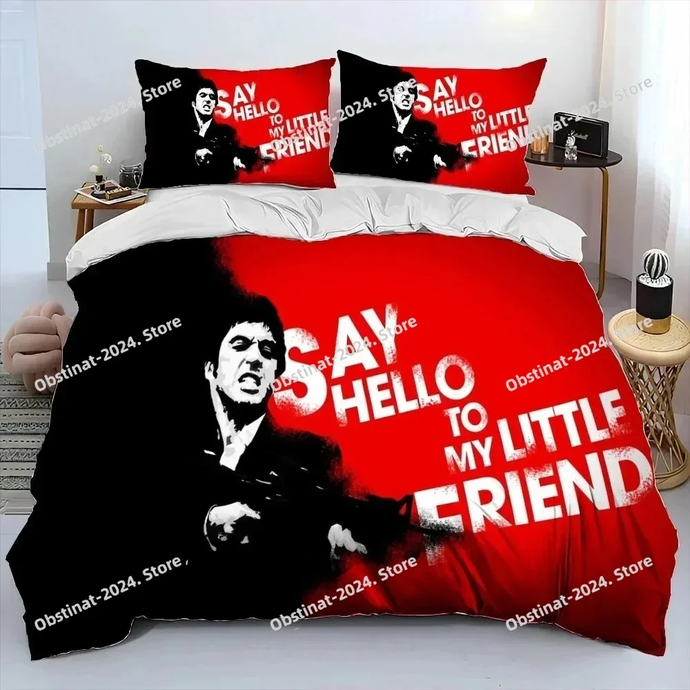 2025 Movie Scarface Tony 3D Bedding Set Duvet Cover Full Queen King Size Printed Bed Set Aldult Kid Bedroom Single Twin Sheet - view 6
