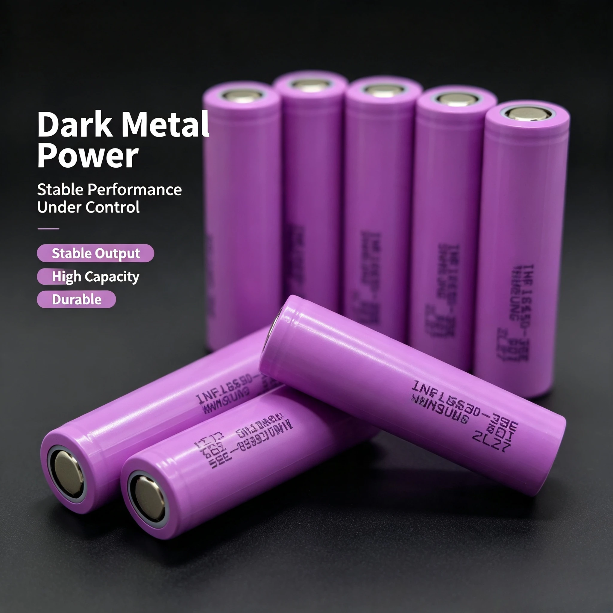 3.7V 3500mAh INR18650-35E 10C high capacity 18650 power battery, stable peak output, compatible with various portable devices