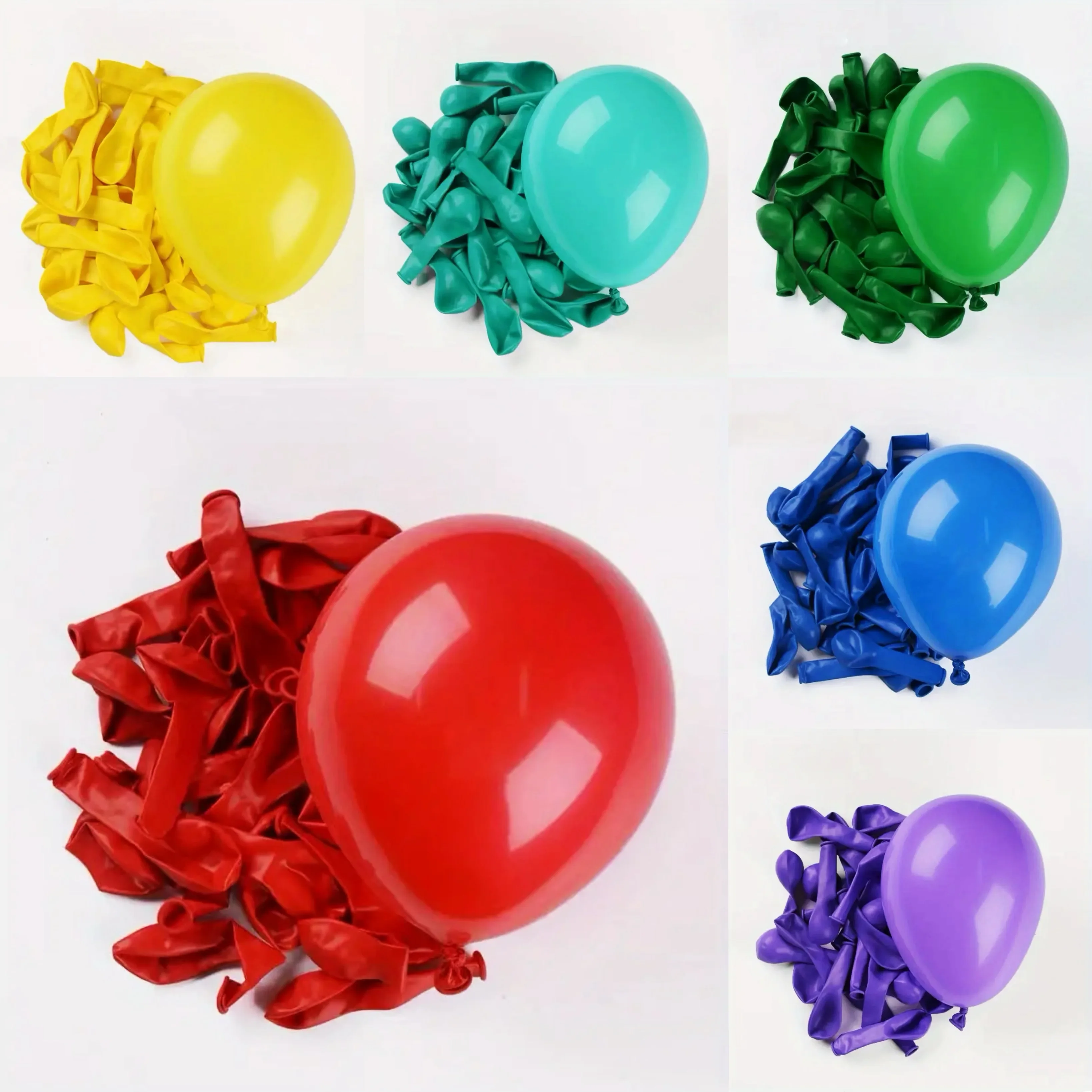 Palloncini opachi da 50 pezzi da 5 pollici con 2 rotoli di nastro perfetti per feste di compleanno, matrimoni ed eventi, colori vivaci e facili