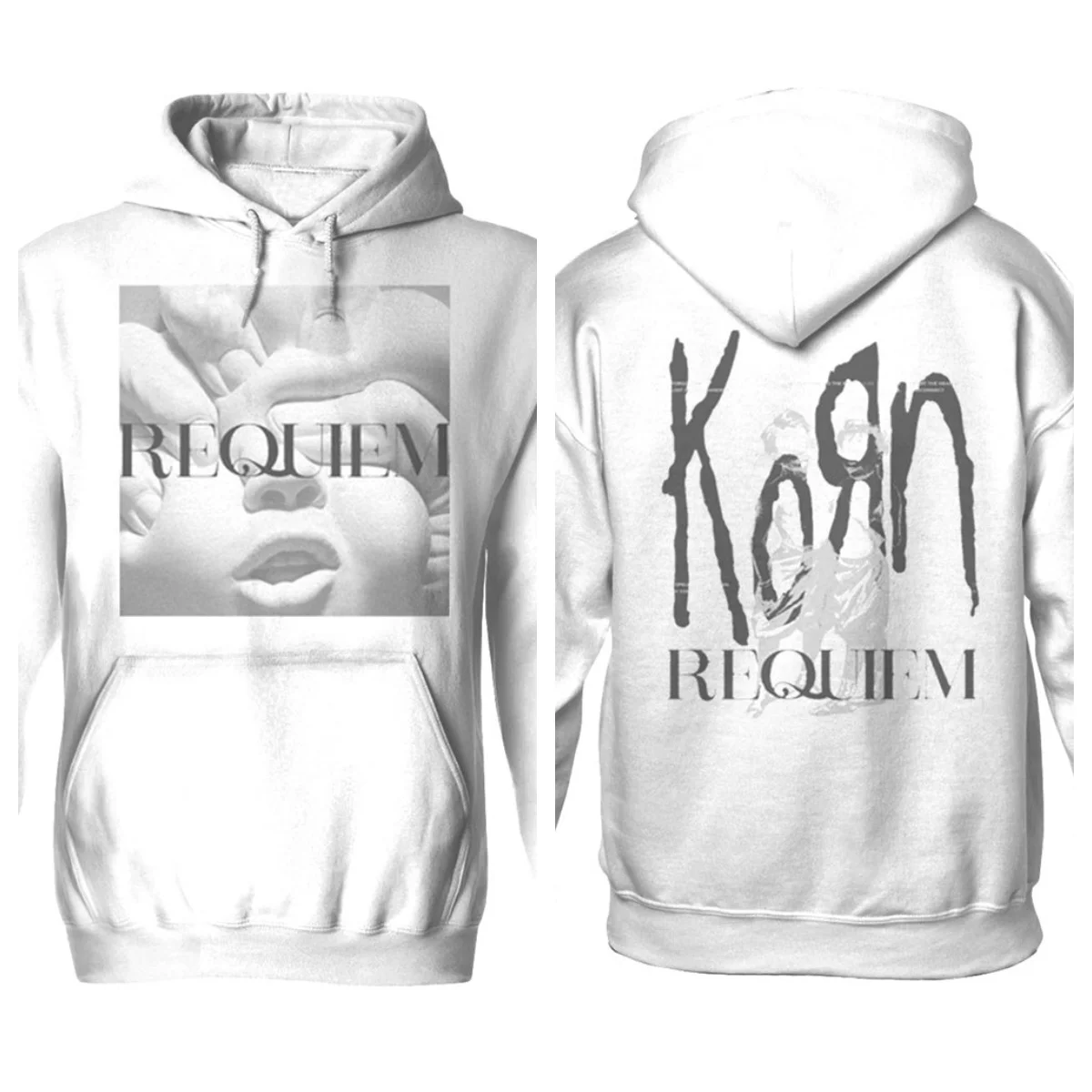 Korn Requiem مقنعين البلوز الجرافيك طباعة الرجال والنساء فضفاض الدافئة هوديي عادية الخريف والشتاء موضة فاخرة الاتجاه #4