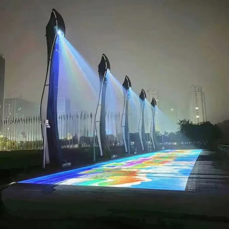 3D Interactive Touch Floor Projection Game System Full Screen LCD Interactive Display for Outdoor Resort Event