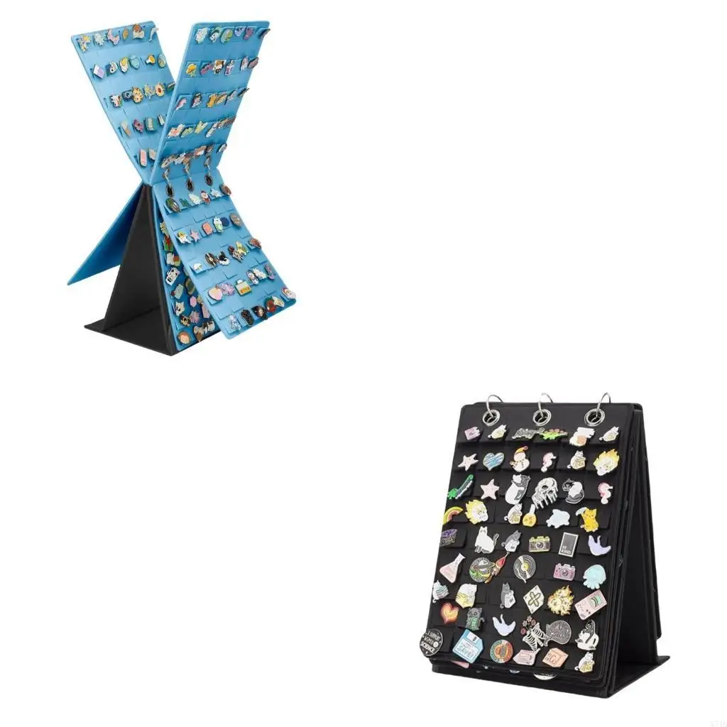 

Felt Brooch Pin Display Stand Rotatable Degree with Elegant Book Designs