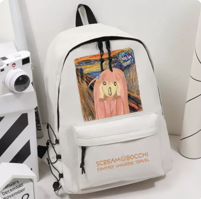 Anime BOCCHI THE ROCK Schoolbag Backpack High-capacity Computer Casual Shoulder Bag Student Messenger Bag 1626