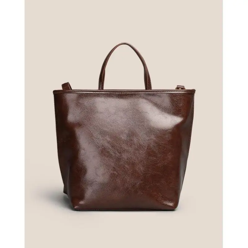 

2025 New French Retro Horizontal Square Large Capacity Handbags For Women Casual Commuting Single Shoulder Crossbody Bags Trendy