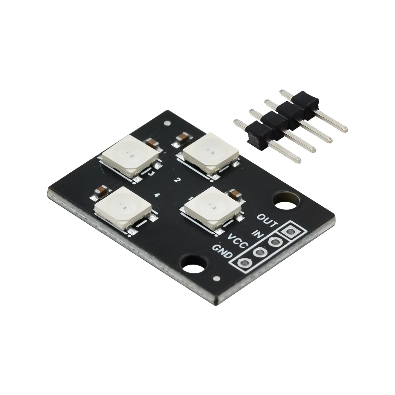 4-bit electronic building block WS2812B serial 5050 full color LED water light module 2811