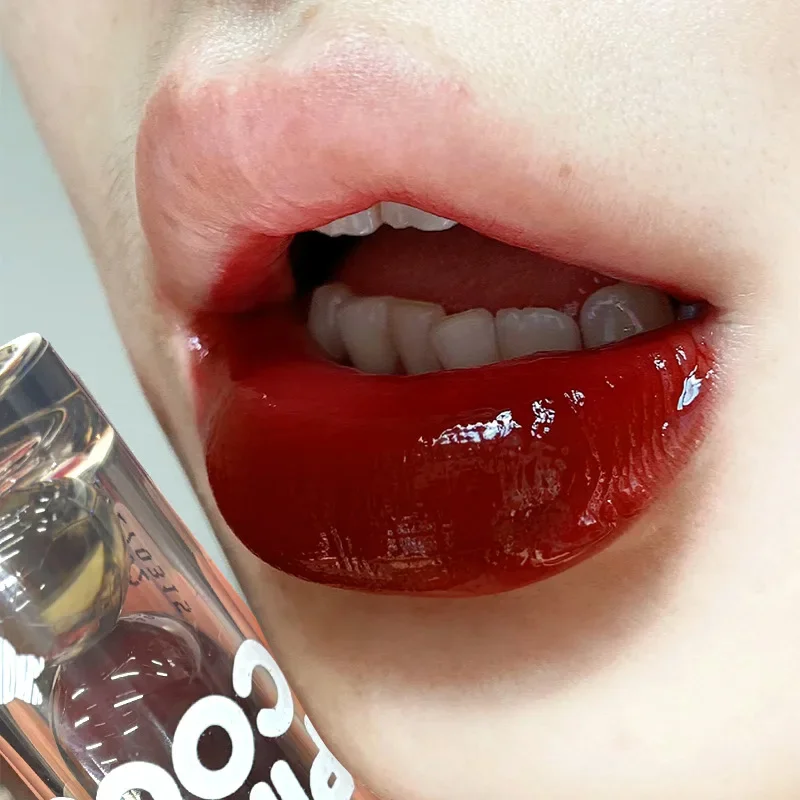 Punk Juice Rode Lipgloss Zwart Spiegelglas Water Licht Helder Lip Glazuur Waterdichte Non Stick Vloeibare Lipstick Naakt Lip Tint Make-up