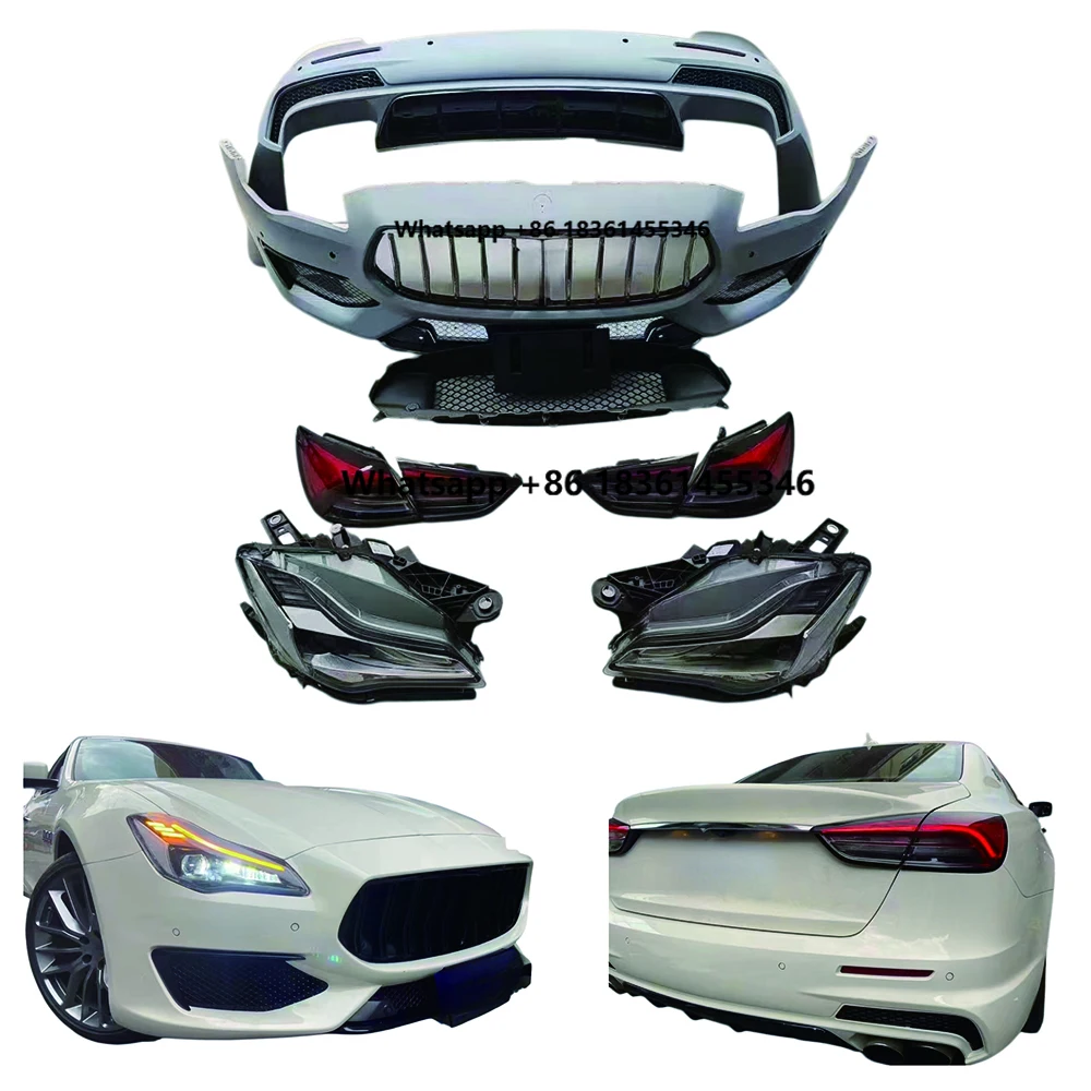 

For Quattroporte Old to New GTS Sport Style Front Rear Bumper Kit