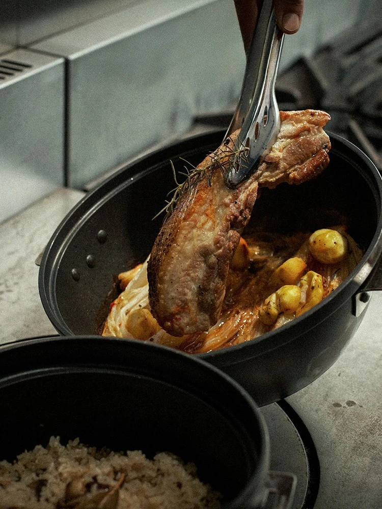 Outdoor household aluminum alloy large-capacity set pot cooking pot induction cooker wok CS-600