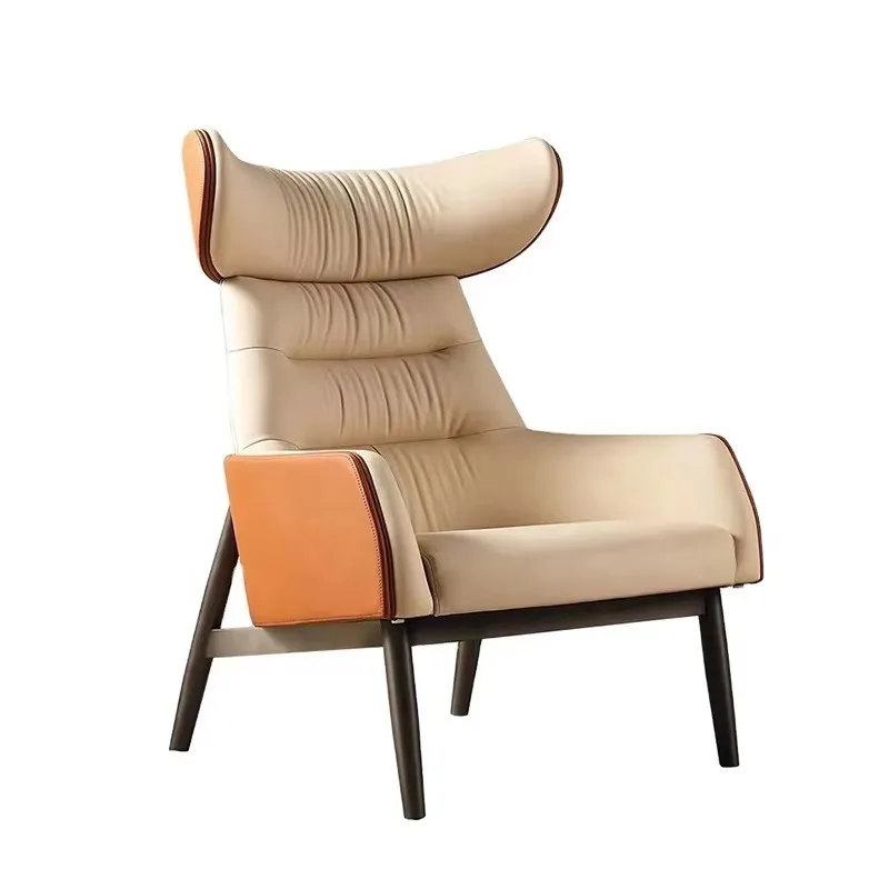 Italian Design High Back Fashion Chair - Luxury Living Room Furniture King Size Tiger Waiting Chair Quality Comfortable Seat