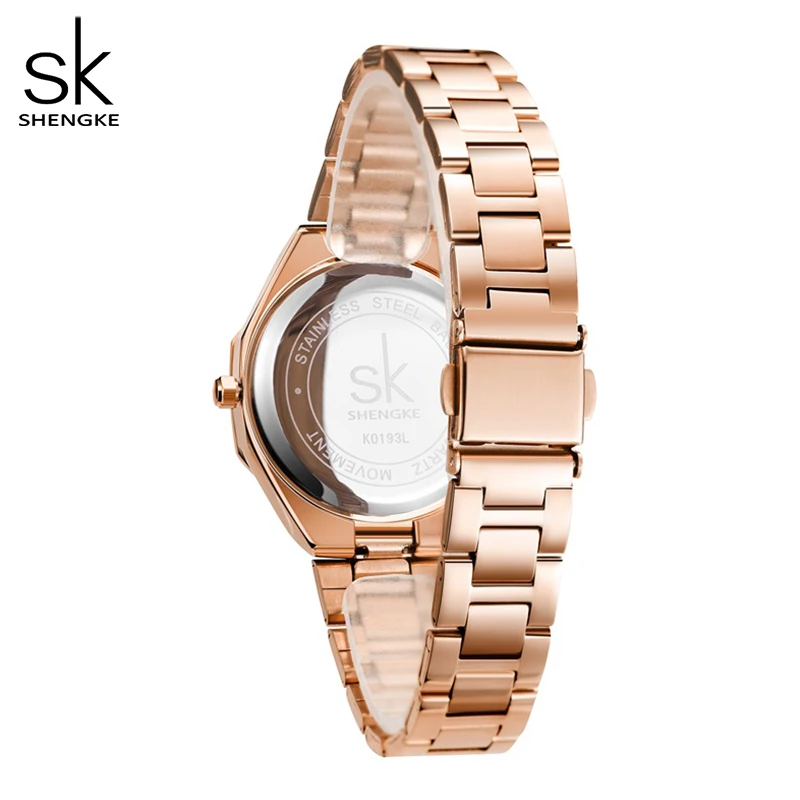 Shengke-Relógios de Luxo Criativo Feminino Pulseira, Relógio de Quartzo Feminino, Relógio Impermeável, Marca Top, Presente para Senhoras, Nova Moda