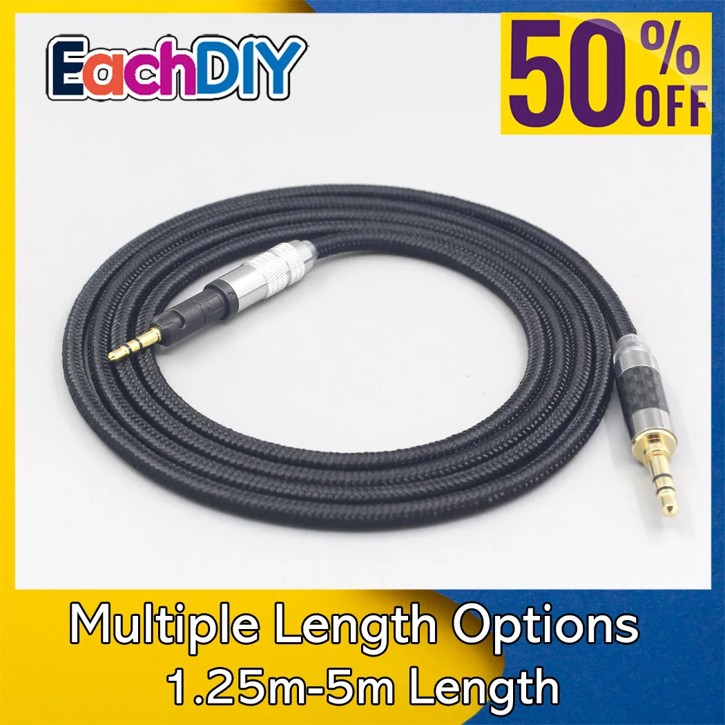 

6.5mm XLR 4.4mm Super Soft Headphone Nylon OFC Cable For Audio Technica ATH-M50x ATH-M40x ATH-M70x ATH-M60x Earphone LN007530
