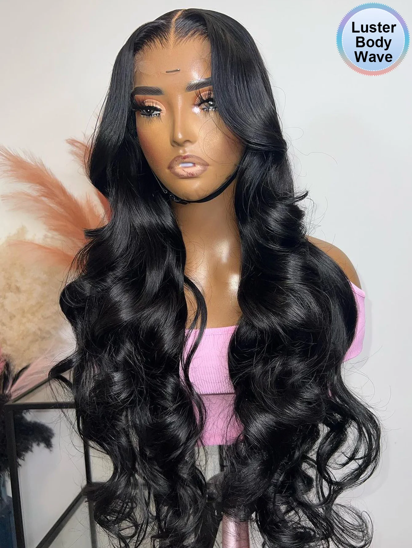 

Body Wave Hd Lace Front Wig Human Hair 13X4 Lace Frontal Human Hair Wigs Black Brazilian Wet And Wavy Lace Front Wigs Curly Remy
