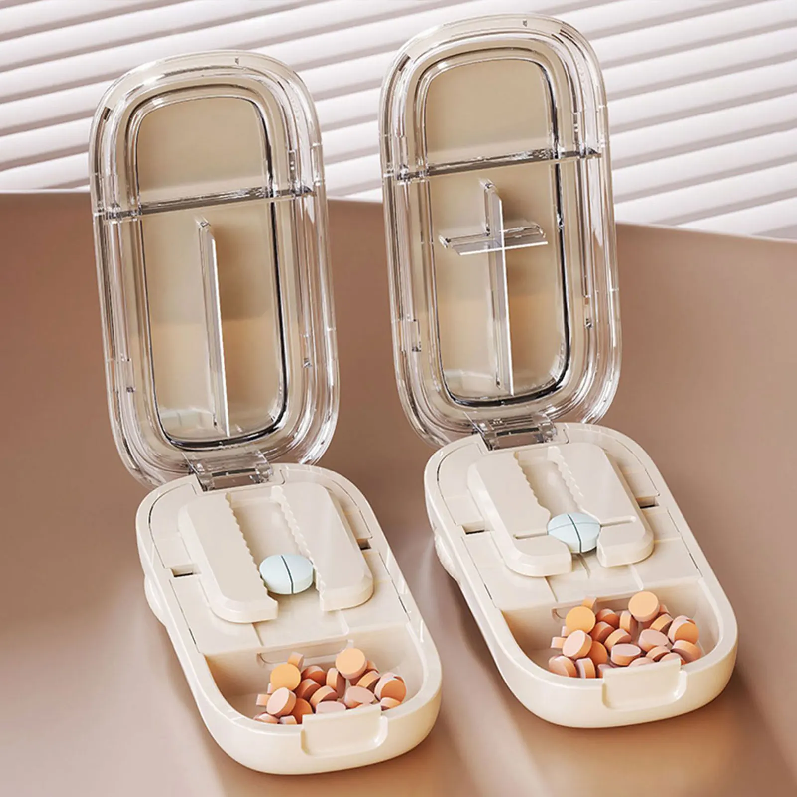 

Pill-Cutter Splitter For Small-Pills Accurate-Pill Alignment Cutter For Office Use