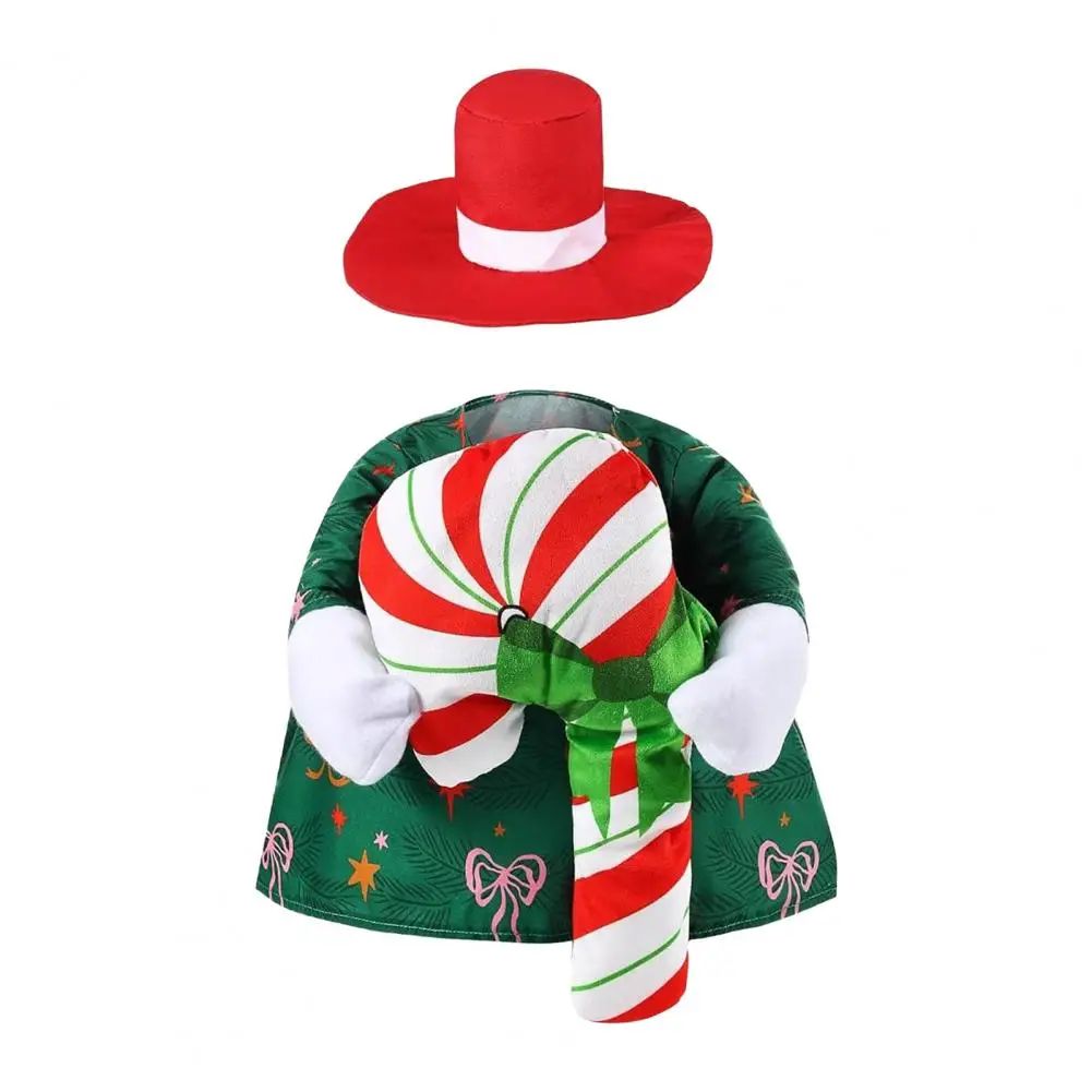 Attractive Outdoor Goose Attire Porch Goose Clothing Festive Christmas Goose Outfits for 23 Lawn Geese Xmas Tree Hat for Outdoor