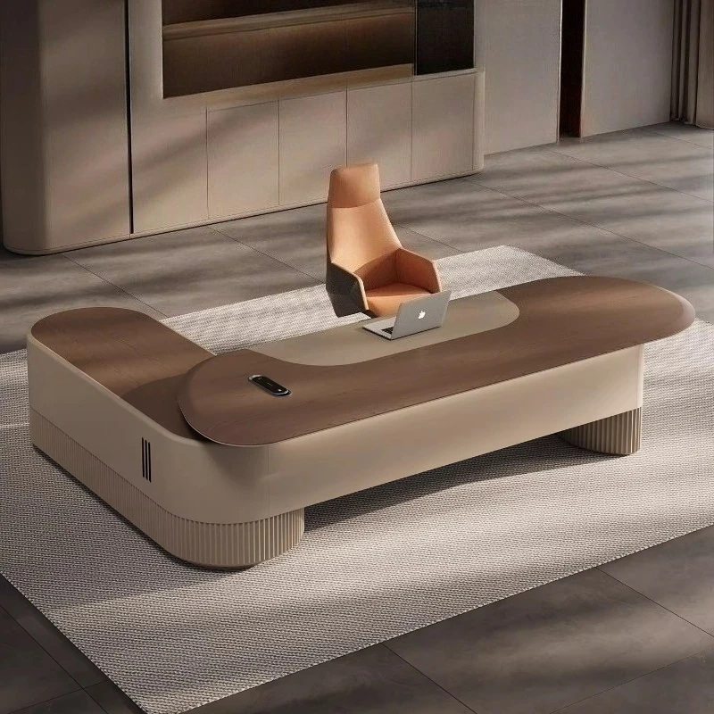 Top luxury boss table L shaped Motion Computer desk Room desks tables bureaux de travail office table pliante office furniture