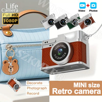 Digital Camera 1080P Retro CCD Mini Cam with Screen Indoor Outdoor Sports Portable Vintage Very Small Camcorder Video Recorder