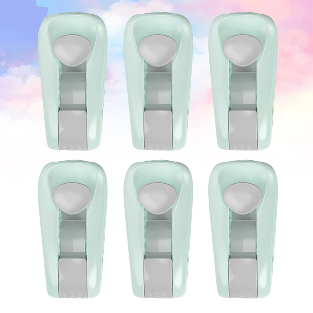 

6 pcs Quilt Cover Fixed Clips Light Green Anti-Slip Bed Sheet Fastener Strong Hold Home Accessories Reusable Quilt Fixator For